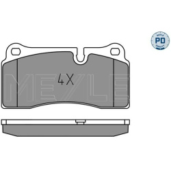  stabdžių trinkelių rinkinys, diskinis stabdys <small>MEYLE-PD: Advanced performance and design.</small>
