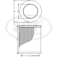  oro filtras <small>SB 522</small>