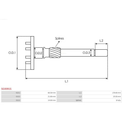  remonto komplektas, starteris <small>Brand new AS-PL</small>