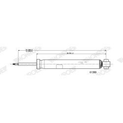  amortizatorius <small>MONROE ORIGINAL (Gas Technology)</small>