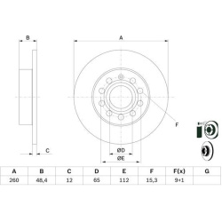  stabdžių diskas (1vnt)