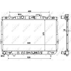 radiatorius, variklio aušinimas <small>EASY FIT</small>