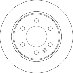  stabdžių diskas (1vnt) <small>TRW SINGLE</small>