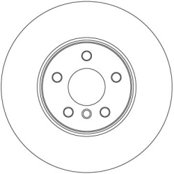  stabdžių diskas (1vnt) <small>TRW SINGLE</small>