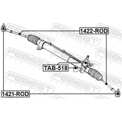  vidinė skersinė vairo trauklė