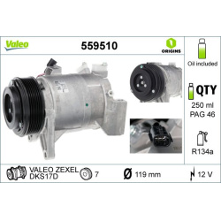  kompresorius, oro kondicionierius <small>VALEO ORIGINS NEW OE TECHNOLOGY</small>