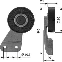  kreipiantysis skriemulys, V formos rumbuotas diržas <small>DriveAlign™</small>