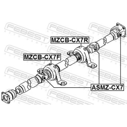  guolis, kardaninio veleno centrinis guolis