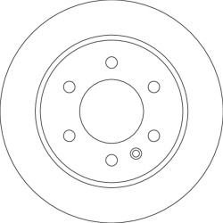  stabdžių diskas (1vnt) <small>TRW SINGLE</small>