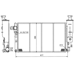  radiatorius, variklio aušinimas <small>EASY FIT</small>