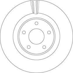  stabdžių diskas (1vnt) <small>TRW SINGLE</small>