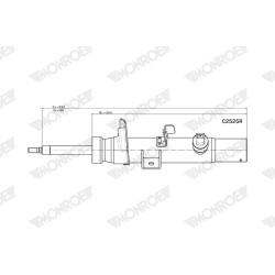  amortizatorius <small>Monroe RideSense Electronic Suspension</small>