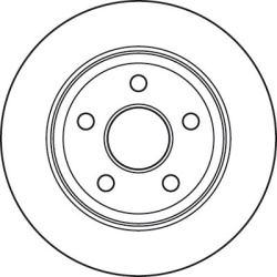  stabdžių diskas (1vnt) <small>TRW SINGLE</small>