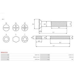  remonto komplektas, kintamosios srovės generatorius <small>AS</small>