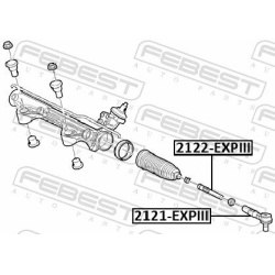  skersinės vairo trauklės galas