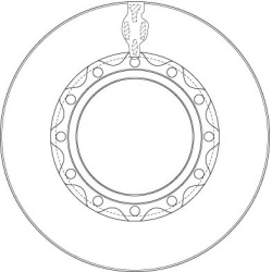  stabdžių diskas (1vnt) <small>TRW SINGLE</small>