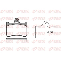 stabdžių trinkelių rinkinys, diskinis stabdys