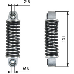  vibracijos slopintuvas, V formos rumbuotas diržas <small>DriveAlign™</small>