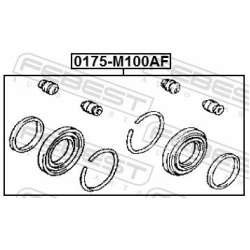  remonto komplektas, stabdžių apkaba