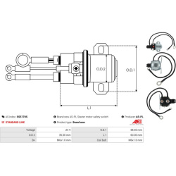  solenoidinis jungiklis, starteris <small>Brand new AS-PL</small>