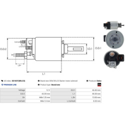  solenoidinis jungiklis, starteris <small>Brand new Delco</small>