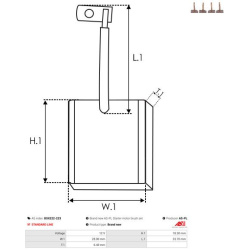  anglies šepetėlis, starteris <small>Brand new AS-PL</small>