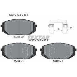  stabdžių trinkelių rinkinys, diskinis stabdys <small>Q+</small>