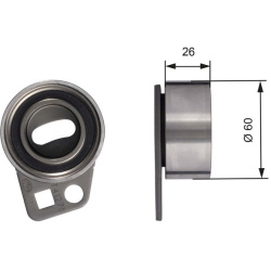  įtempiklio skriemulys, paskirstymo diržas <small>PowerGrip™</small>