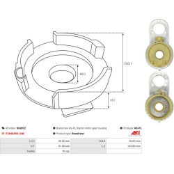  remonto komplektas, starteris <small>Brand new AS-PL</small>
