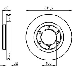  stabdžių diskas (1vnt)