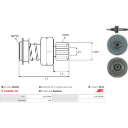  laisvos eigos pavara, starteris <small>AS</small>
