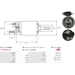  solenoidinis jungiklis, starteris <small>AS</small>