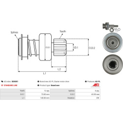  laisvos eigos pavara, starteris <small>AS</small>