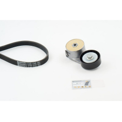  V formos rumbuotas diržas, komplektas