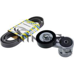  V formos rumbuotas diržas, komplektas