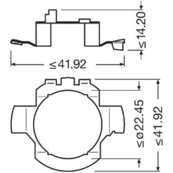  lemputės lizdas, priekinis žibintas <small>LEDriving® ADAPTER</small>