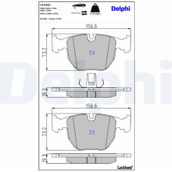  stabdžių trinkelių rinkinys, diskinis stabdys