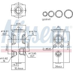  išsiplėtimo vožtuvas, oro kondicionavimas <small>** FIRST FIT **</small>