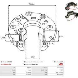  lygintuvas, kintamosios srovės generatorius <small>AS</small>