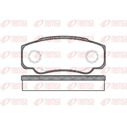  stabdžių trinkelių rinkinys, diskinis stabdys