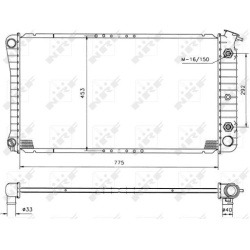  radiatorius, variklio aušinimas <small>EASY FIT</small>