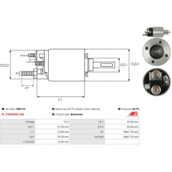  solenoidinis jungiklis, starteris <small>AS</small>