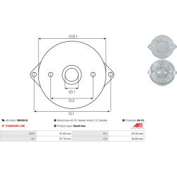  starterio dangtelis, karbiuratorius <small>AS</small>