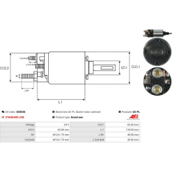  solenoidinis jungiklis, starteris <small>AS</small>