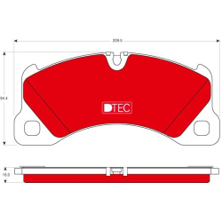 stabdžių trinkelių rinkinys, diskinis stabdys <small>DTEC COTEC</small>