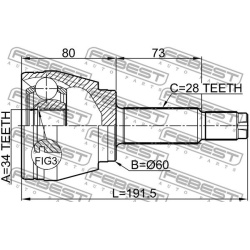  jungčių komplektas, kardaninis velenas