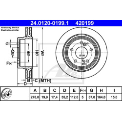  stabdžių diskas (1vnt)