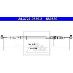  trosas, stovėjimo stabdys