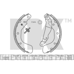  stabdžių trinkelių komplektas