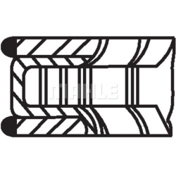  stūmoklio žiedų komplektas